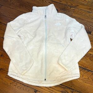 The North Face Cream fleece Jacket , medium weight. Size M. Great condition.